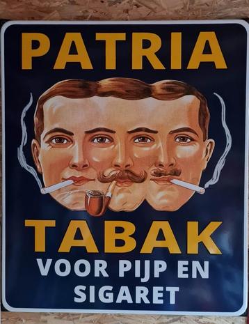 Patria tabak emaillen reclame bord veel andere retro borden