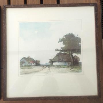 Litho van Dirk Baksteen 'Mulle zandeweg' beschikbaar voor biedingen