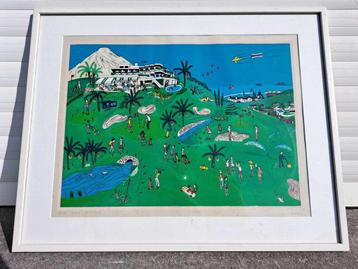 lithographie golf signe manah beschikbaar voor biedingen