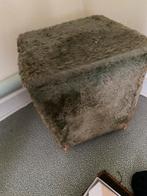Vintage hocker poef groen, Huis en Inrichting, Zetels | Voetbanken en poefs, Ophalen, Gebruikt
