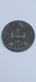 10 centiem 1916  koning albert Duitse bezetting, Postzegels en Munten, Ophalen of Verzenden