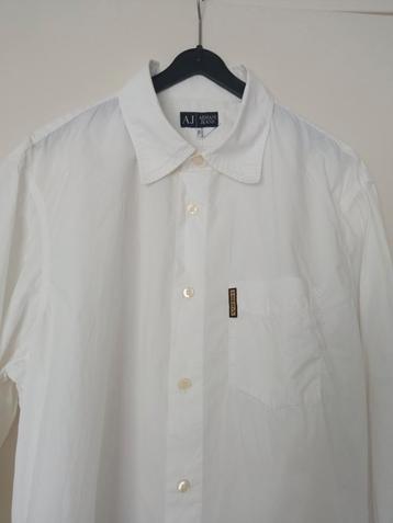 Armani Jeans wit overhemd Misura XL Athletic Department nieu beschikbaar voor biedingen