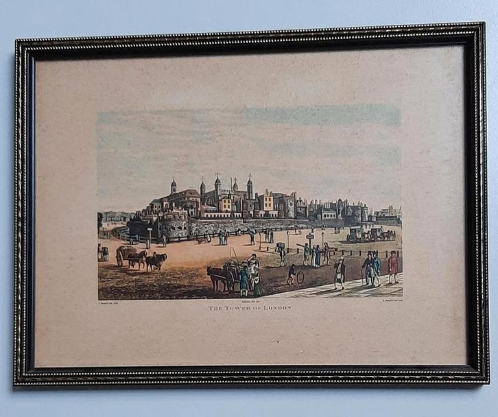 Litho/ The Tower Of London, Antiek en Kunst, Kunst | Tekeningen en Fotografie, Ophalen of Verzenden