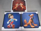 Cadres vintage Walt Disney - Pluto - Pinocchio, Collections, Comme neuf, Enlèvement ou Envoi