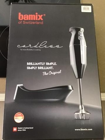 mixer Bamix cordless zwart nieuw met faktuur beschikbaar voor biedingen