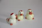 Pasen 3 schattig kuikentjes zout en peper vaatjes * 5,5 cm, Ophalen of Verzenden, Gebruikt, Boerenbont, Overige typen