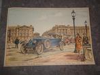 1 ancien poster (affiche) avec voiture Renault de 1925, Collections, Enlèvement