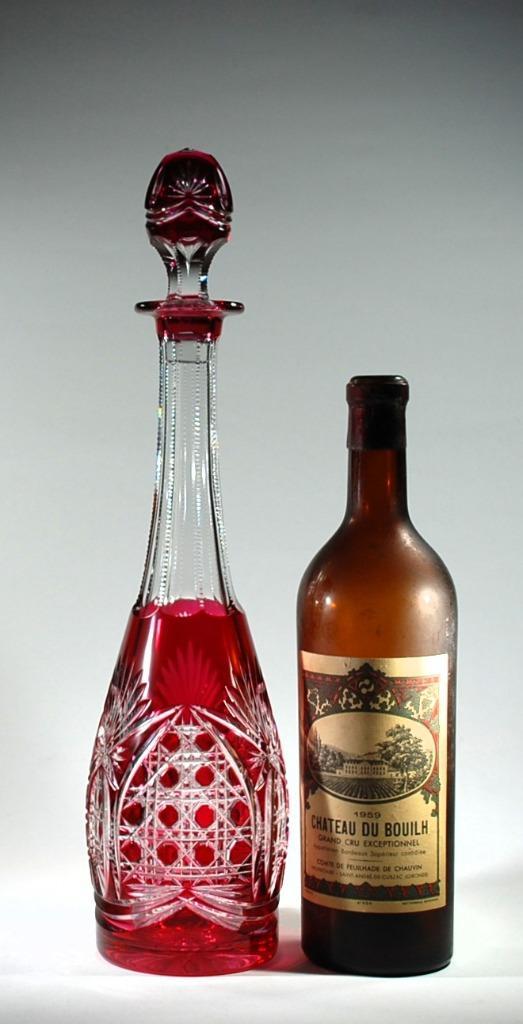 Val Saint Lambert - Karaf Saarlouis - VSL - Val St Lambert, Antiek en Kunst, Antiek | Glaswerk en Kristal, Ophalen of Verzenden