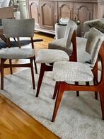 chaises vintage de style danois, Enlèvement, Comme neuf, Tissus