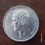 5 Frank 1858 Belgie Leopold I, Postzegels en Munten, Zilver, Ophalen of Verzenden, Losse munt, Zilver