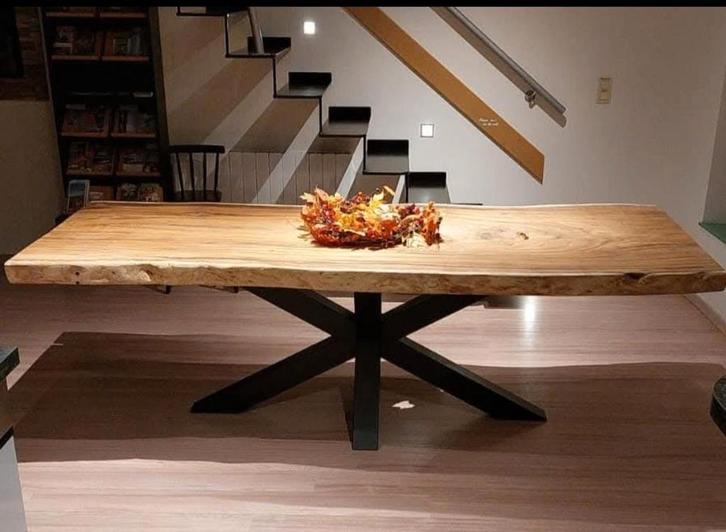 Massieve Suar Boomstamtafels, Huis en Inrichting, Tafels | Eettafels, Nieuw, Ophalen