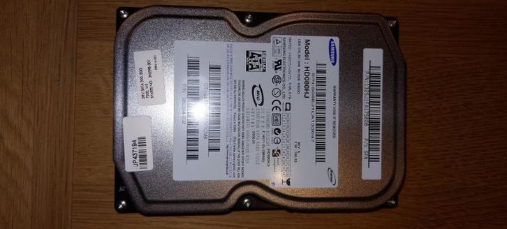 HDD 3.5 Samsung 80 Go SATA - HD080HJ, Computers en Software, Harde schijven, Gebruikt, Desktop, Intern, HDD, SATA, Ophalen
