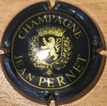 Champagnecapsule Jean PERNET zwart & goud nr 06