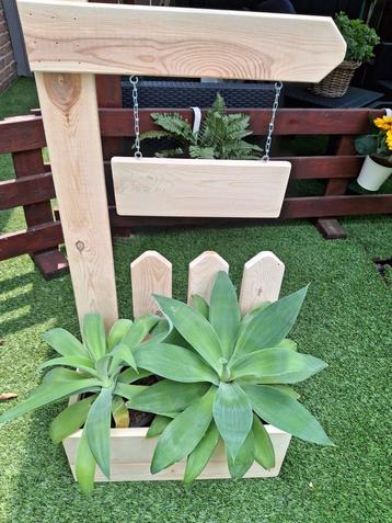 Nieuwe sterke houten bloembak voor binnen beschikbaar voor biedingen