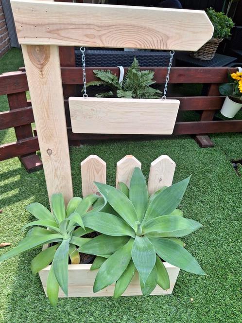 Nieuwe sterke houten bloembak voor binnen, Tuin en Terras, Bloembakken en Plantenbakken, Nieuw, Binnen, Ophalen