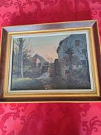 Huile sur panneau avec bel encadrement 33cm/ 24 cm+ pourtour, Enlèvement