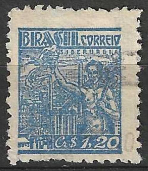 Brazilie 1947/1955 - Yvert 467 - Staalindustrie  (ST), Postzegels en Munten, Postzegels | Amerika, Gestempeld, Verzenden
