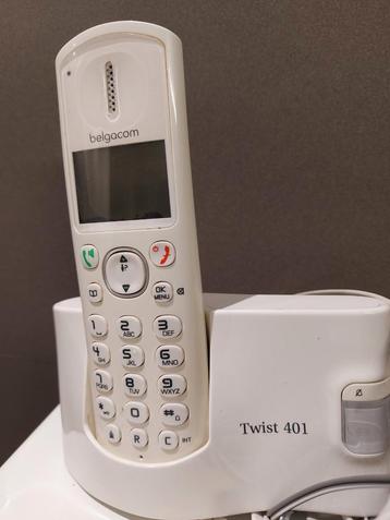 Téléphone sans fil belgacom twist 401 avec manuel dans la me, Télécoms, Enlèvement ou Envoi