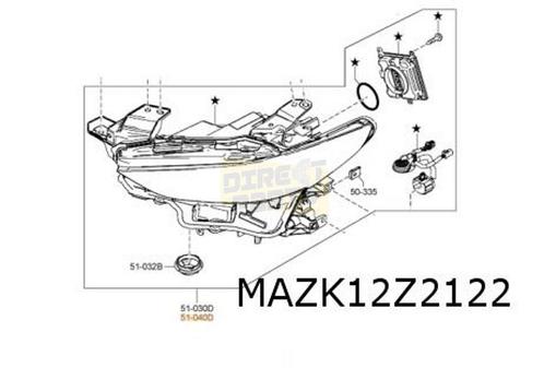 Mazda 3 (3/19-) Koplamp Rechts (LED/adaptief) Origineel! BGK, Auto-onderdelen, Verlichting, Mazda, Nieuw, Verzenden