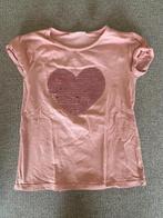 T-shirt JBC pailletten roze maat 134, Kinderen en Baby's, Kinderkleding | Maat 134, Meisje, JBC, Ophalen of Verzenden, Zo goed als nieuw