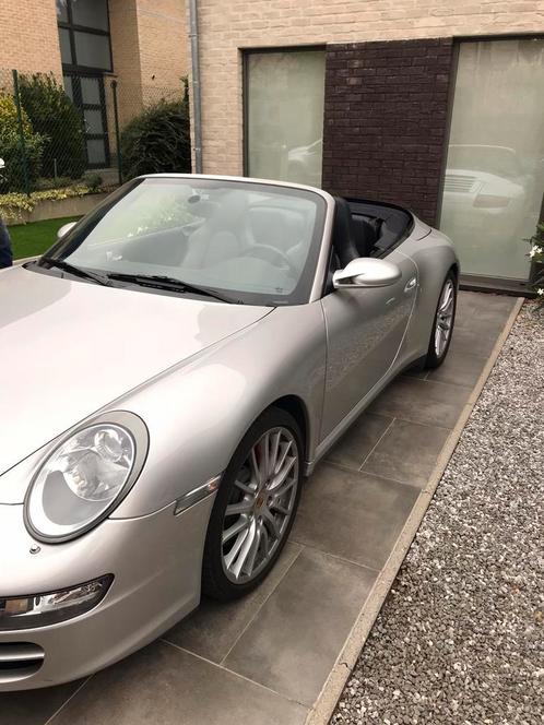 Porsche 997 Cabrio 4S Boîte Manuelle, Auto's, Porsche, Particulier, Benzine, Cabriolet, Handgeschakeld, Zilver of Grijs, Blauw