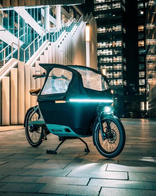 !Nieuw! Lovens Explorer, Fietsen en Brommers, Fietsen | Bakfietsen, Nieuw, Overige merken, 2 kinderen, Elektrisch, Huif, Ophalen