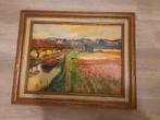 Bollenveld schilderij van Borgen Lindhardt, Antiek en Kunst, Kunst | Schilderijen | Klassiek, Ophalen