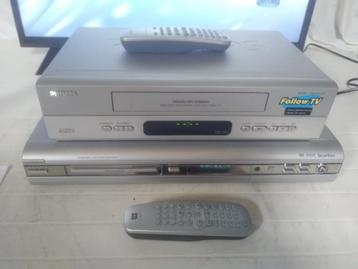 Kopieer duo Philips DVD recorder en VHS speler. beschikbaar voor biedingen