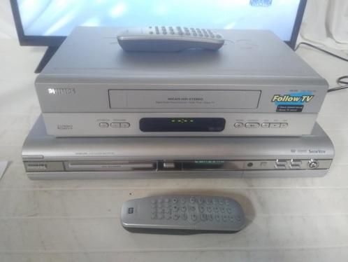 Kopieer duo Philips DVD recorder en VHS speler., Audio, Tv en Foto, DVD spelers, Zo goed als nieuw, Dvd-recorder, Philips, Ophalen of Verzenden