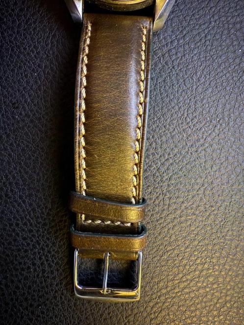 Horlogeband Geckota 20mm (olijf groen), Handtassen en Accessoires, Horloges | Heren, Gebruikt, Polshorloge, Overige merken, Overige materialen