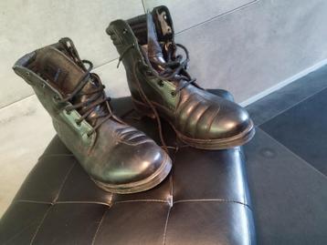 Lederen Motor boots/ schoenen Overlap maat 43 beschikbaar voor biedingen