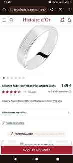 Bague 925 1000 argent, Bijoux, Sacs & Beauté, Bagues, Argent, Utilisé, Enlèvement ou Envoi, Argent