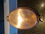 DIKWANDIG KOPEREN OVALE BRAADPAN " DE EENHOORN", Ophalen, Zo goed als nieuw, Inox