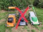 Lot grasmaaiers voor opmaak/onderdelen, Tuin en Terras, Grasmaaiers, Ophalen, Gebruikt