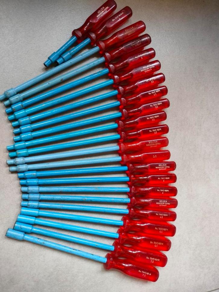 BELZER lot van 22 dopschroevendraaiers NOS, Autos : Divers, Outils de voiture, Neuf, Enlèvement ou Envoi