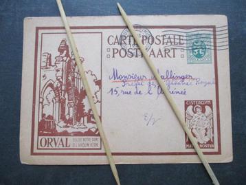 CARTE  POSTALE -Postkaart met zegel gestempeld 1930  ORVAL  beschikbaar voor biedingen