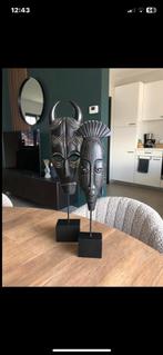 Afrikaanse maskers op sokkel, Ophalen of Verzenden