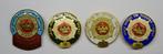 4x vintage emaille broche Koninklijke Automobiel Club België, Ophalen of Verzenden, Nieuw, Auto's