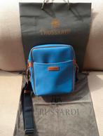 TRUSSARDI Sac Homme Men Shoulder Messenger Bag Authentique, Enlèvement, Comme neuf, Bleu, Autres marques