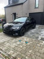 Audi Q8 Etron 55 Sportback S line, Auto's, Automaat, Euro 6, Zwart, Elektrisch
