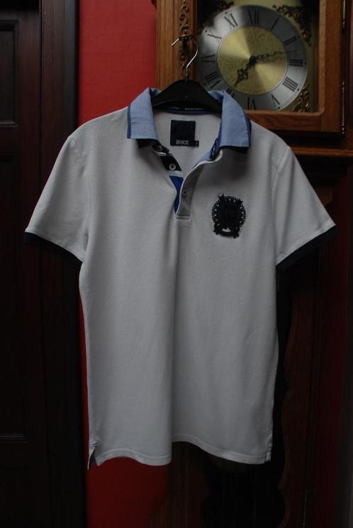 Wit poloshirt voor heren „BRICE” met korte mouwen, maat M, Kleding | Heren, Polo's, Zo goed als nieuw, Maat 48/50 (M), Wit, Ophalen of Verzenden