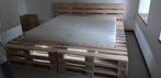 lit 2m sur 2m, Huis en Inrichting, Ophalen, Verstelbaar, Beige, Tweepersoons
