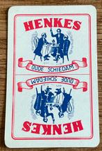 Speelkaart HENKES/OUDE SCHIEDAM JENEVER, Verzamelen, Speelkaarten, Jokers en Kwartetten, Ophalen of Verzenden, Zo goed als nieuw