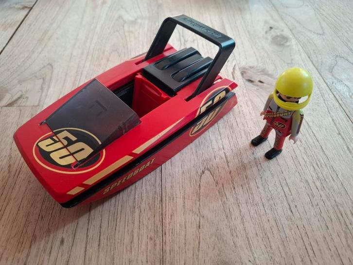 Playmobil set 4341 Click&Go speedboot, Kinderen en Baby's, Speelgoed | Playmobil, Gebruikt, Los Playmobil, Ophalen of Verzenden