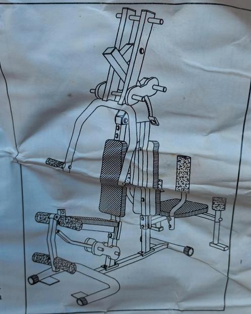 Fitness Toestel Body Weight - 2 zitplaatsen, Sport en Fitness, Fitnessapparatuur, Gebruikt, Benen, Borst, Rug, Ophalen