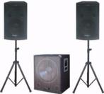 Active zang/disco set 2,1 subwoofer 2 x top speakers CUBE151, Audio, Tv en Foto, Luidsprekerboxen, Overige merken, Overige typen
