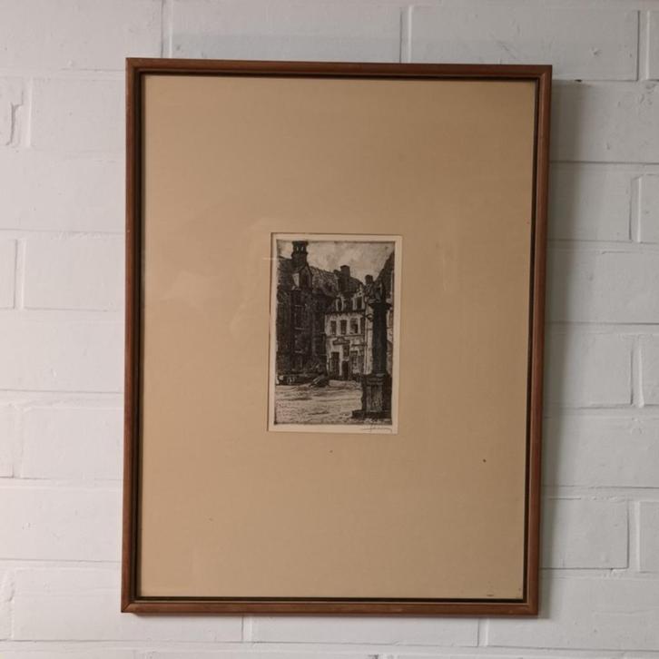 Juliaan Severin (1888-1975) - ets, Antiek en Kunst, Kunst | Etsen en Gravures, Ophalen