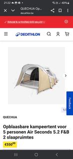Bijna nieuwe opblaastent Air Seconds 5.2 F&B zoekt avontuur, Caravans en Kamperen, Ophalen, Zo goed als nieuw