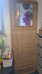 58cm sur 1m70 décoration miroir sur panneau rotin 70e, Enlèvement ou Envoi