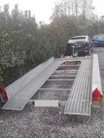 Hapert 2700 kg platte aanhanger voor auto's, Auto diversen, Aanhangers en Bagagewagens, Ophalen, Gebruikt